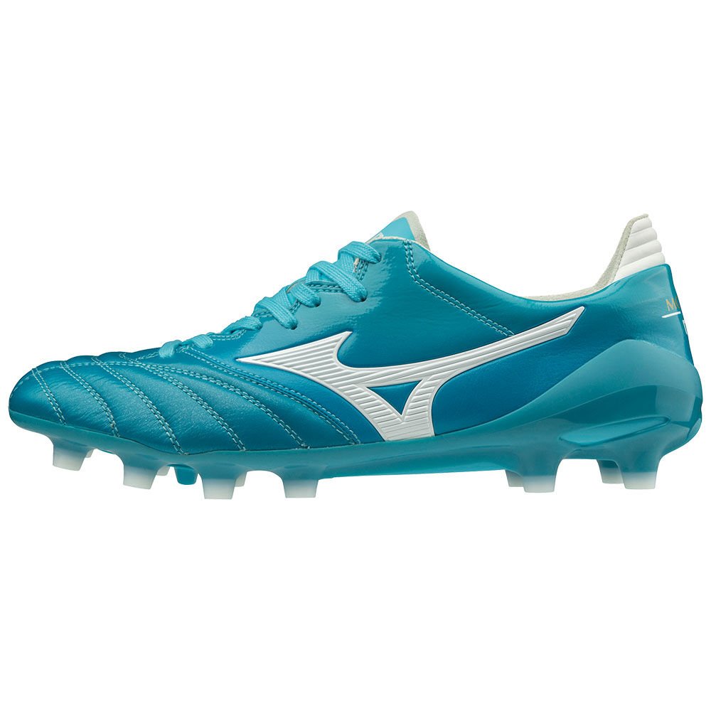 Mizuno MORELIA NEO II JAPAN - Bayan Krampon - Mavi Turkuaz/Beyaz Türkiye (MJCIFY-596)